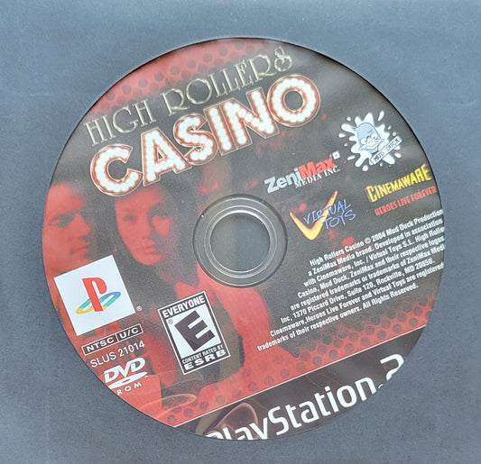 High Rollers Casino - Sony PlayStation 2 Ps2 (Disc Only) - Used Condition