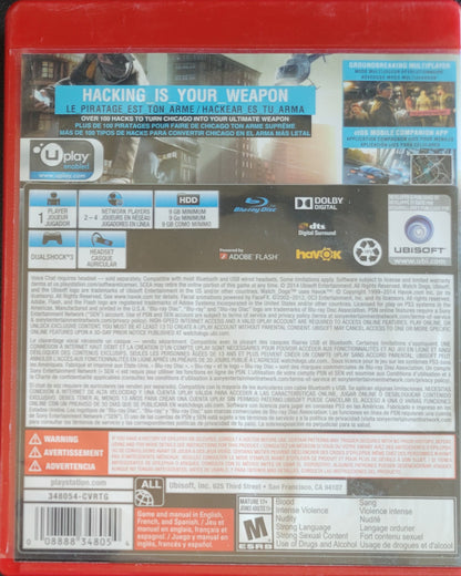 Watch Dogs Greatest Hits – Sony PlayStation 3 (PS3) | Pre-Owned, Tested & in Great Condition