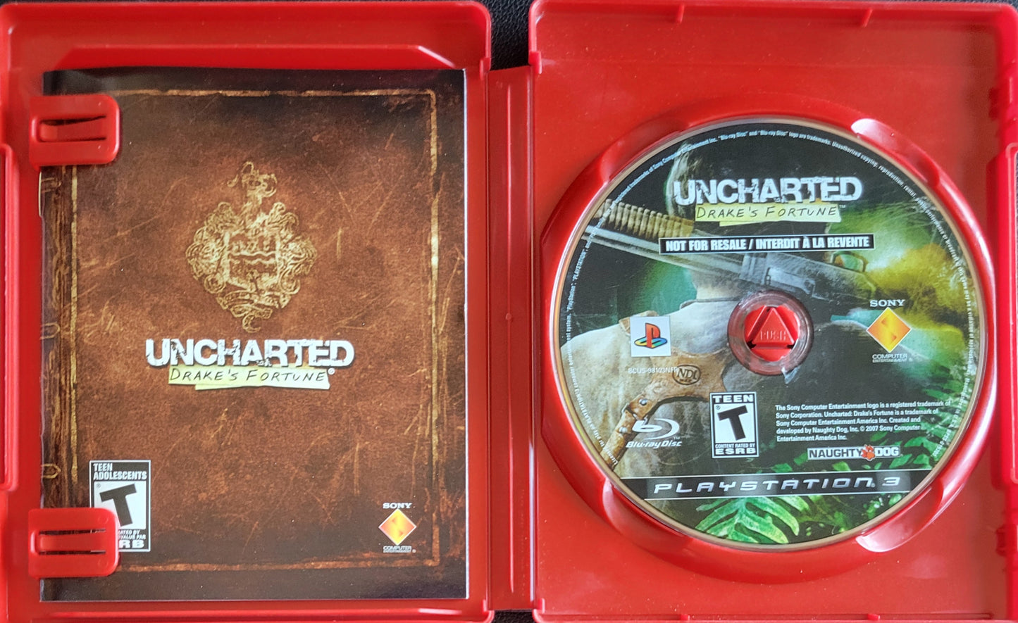 Uncharted: Drake's Fortune (CIB) – NFR Edition – Sony PlayStation 3 PS3 – Re-Sealed