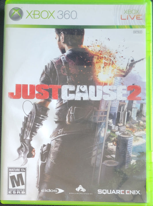 Just Cause 2 - (CIB) - Microsoft XBOX 360 - Pre-Owned Like New CLEAN DISC