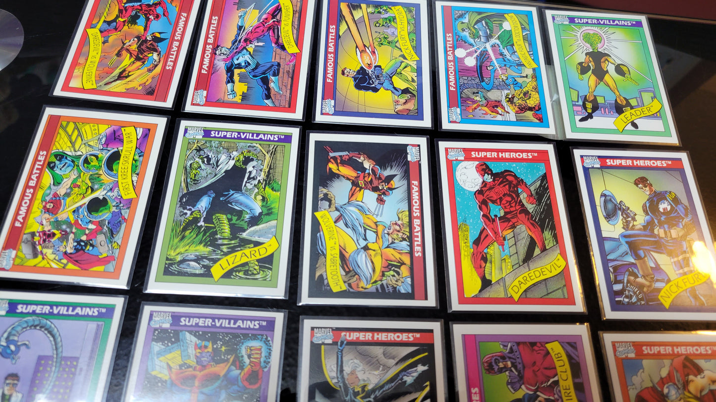 Assorted 25 2nd EDITION Marvel Cards 90 91 Super Rare Base Set Spider-Man Second Time Ever Seen On Cards!