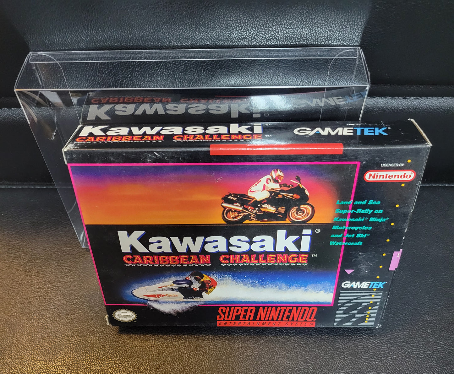 Kawasaki: Caribbean Challenge (SNES) - Super Nintendo Ent. 1993 IMMACULATE Condition FACTORY PLASTIC - (CIB)