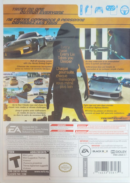 Need for Speed: Undercover – Nintendo Wii CIB – RE-SEALED