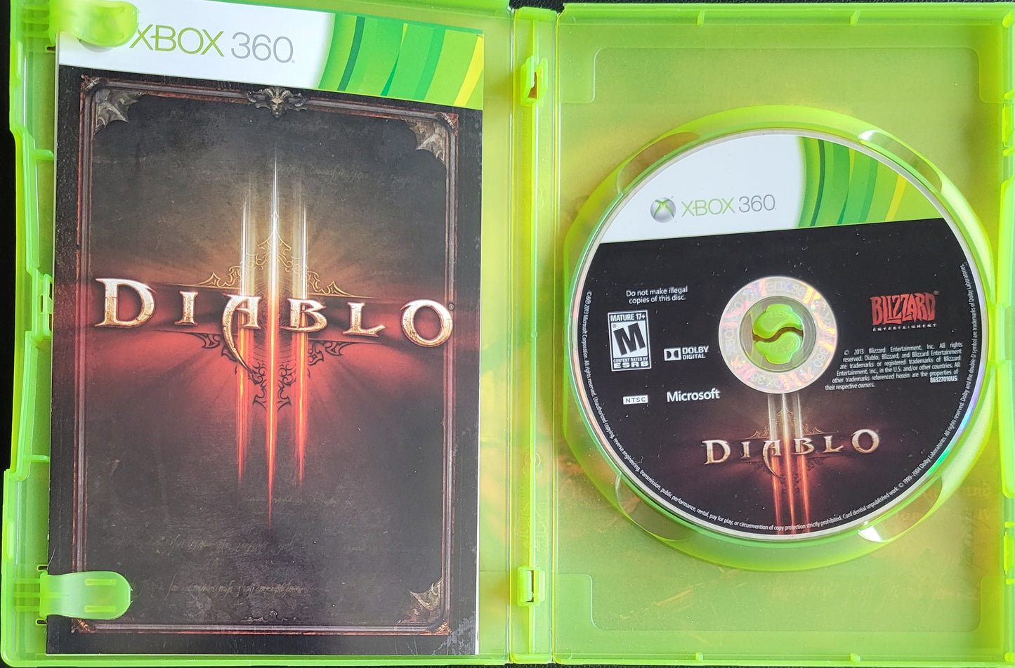 DIABLO 3 - Microsoft XBOX 360 - CIB MINT Pre-Owned Great Shape Tested & Working