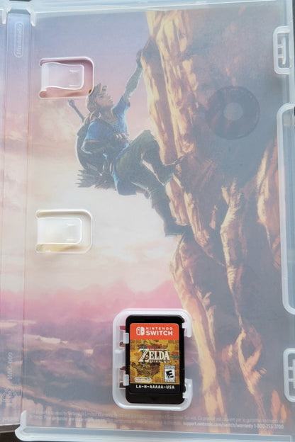 The Legend Of Zelda: Breath Of The Wild - Nintendo Switch 2017 + Protector Like New