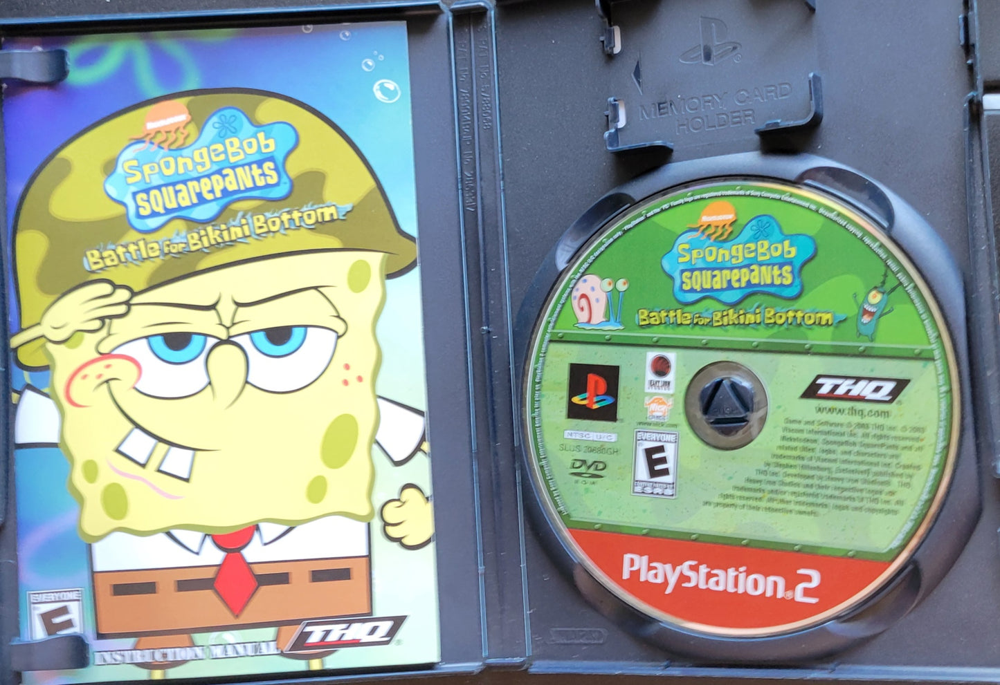 Spongebob Squarepants: Battle For Bikini Bottom - Sony PlayStation 2 PS2 CIB Pre-Owned Great Shape! Tested & Working