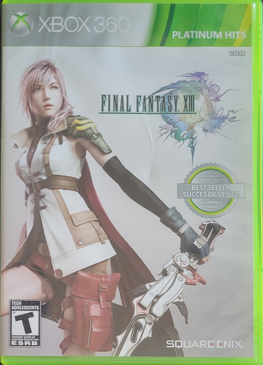 Final Fantasy XIII *Platinum Hits* - (CIB) - Microsoft XBOX 360 - Pre-Owned Like New CLEAN DISC