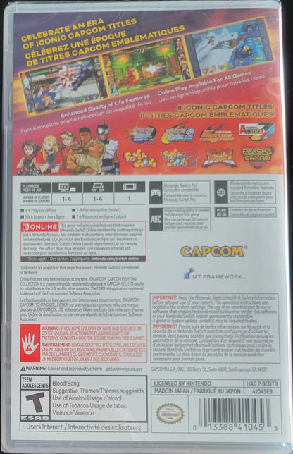 Capcom Fighting Collection 2 Plus Bonus COMIC BOOK - Nintendo Switch + Protector 2022 Brand New Factory Sealed
