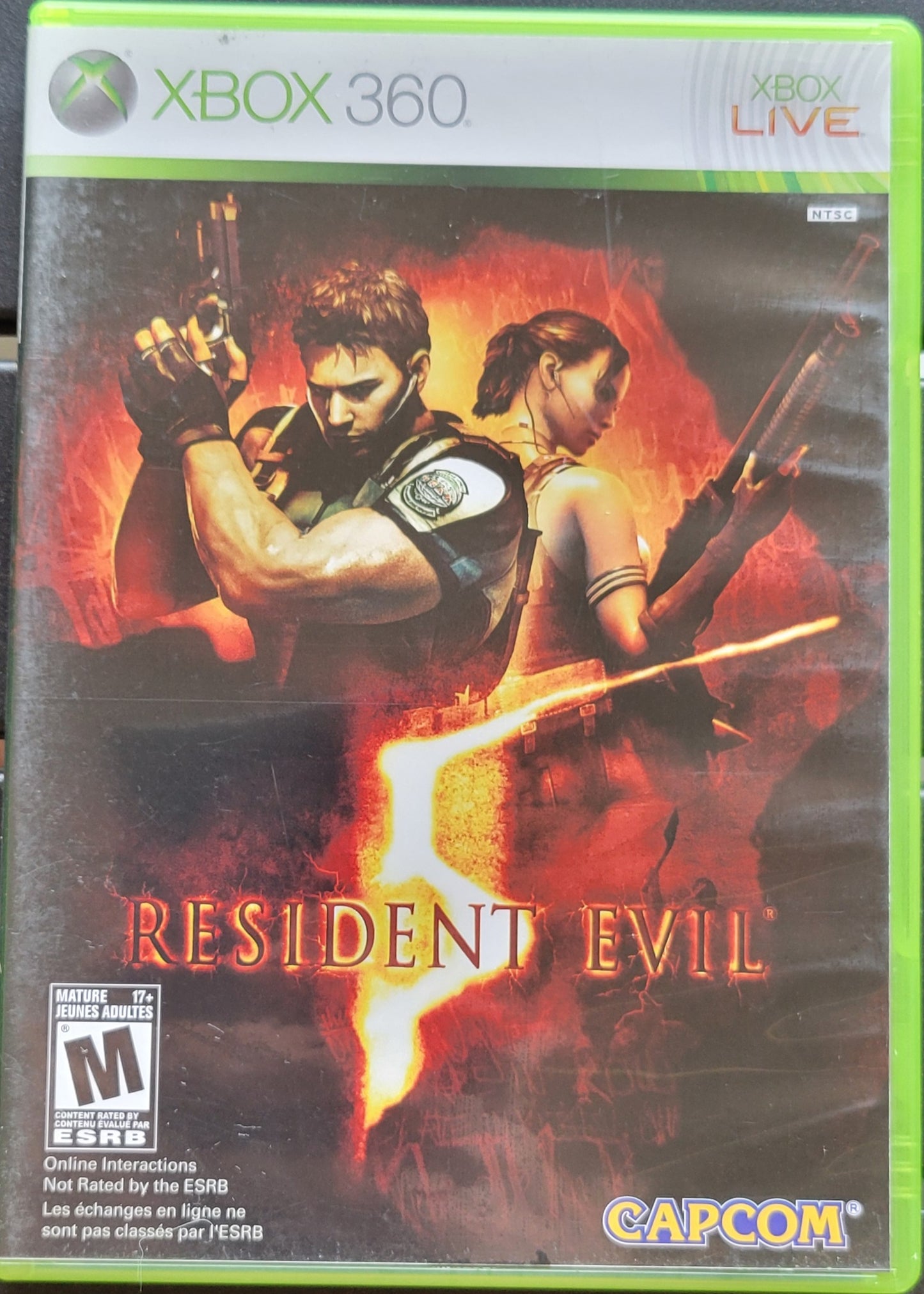 Resident Evil 5 - Microsoft XBOX 360 - CIB Pre-Owned Great Shape Tested & Working