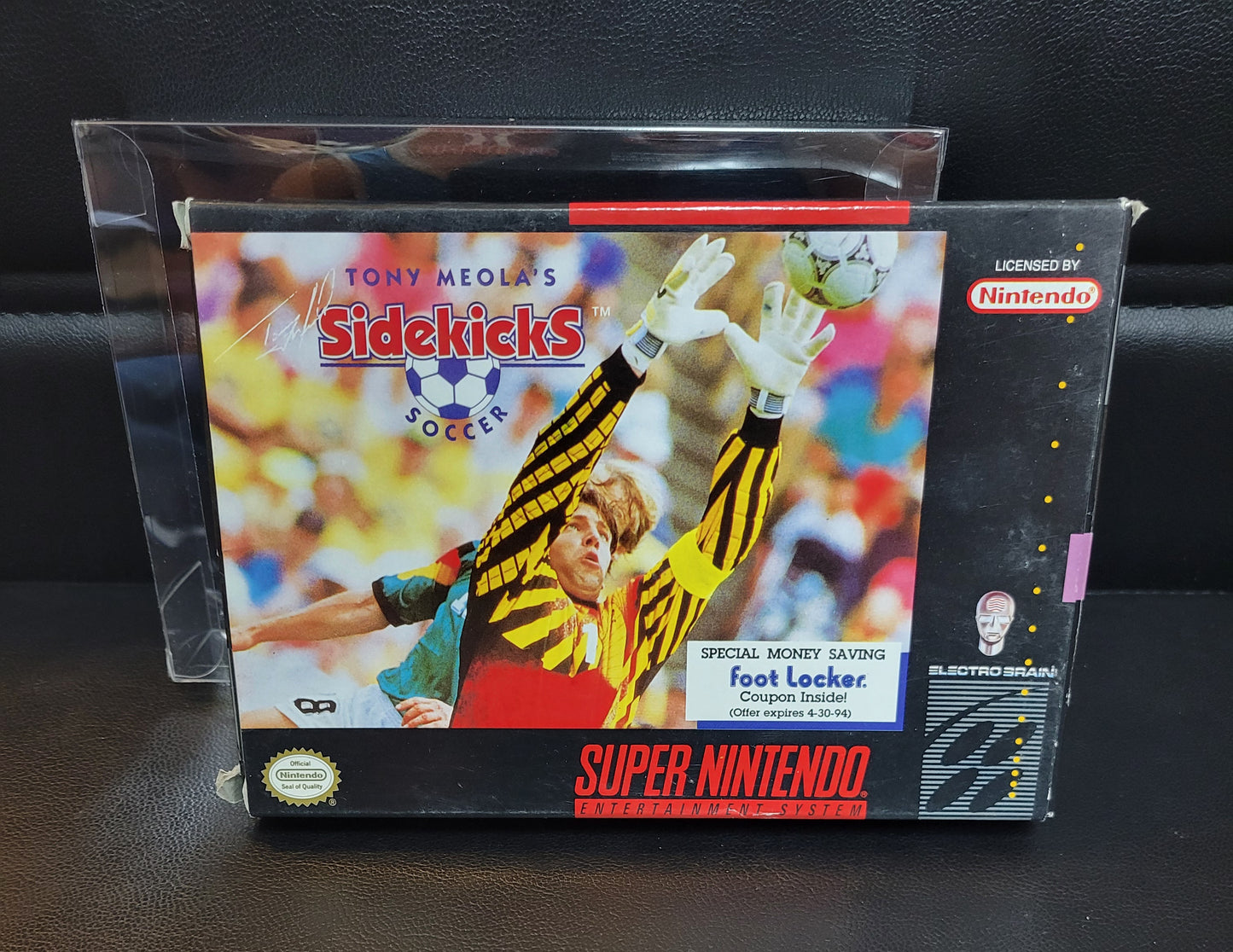 Tony Meola's: Sidekick Soccer (SNES) - Super Nintendo Ent. 1993 IMMACULATE Condition - FACTORY PLASTIC (REAL CIB)