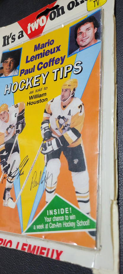 1990's As Seen on TV Mario Lemieux & Paul Coffey Hockey Tips & Skate Sharpener