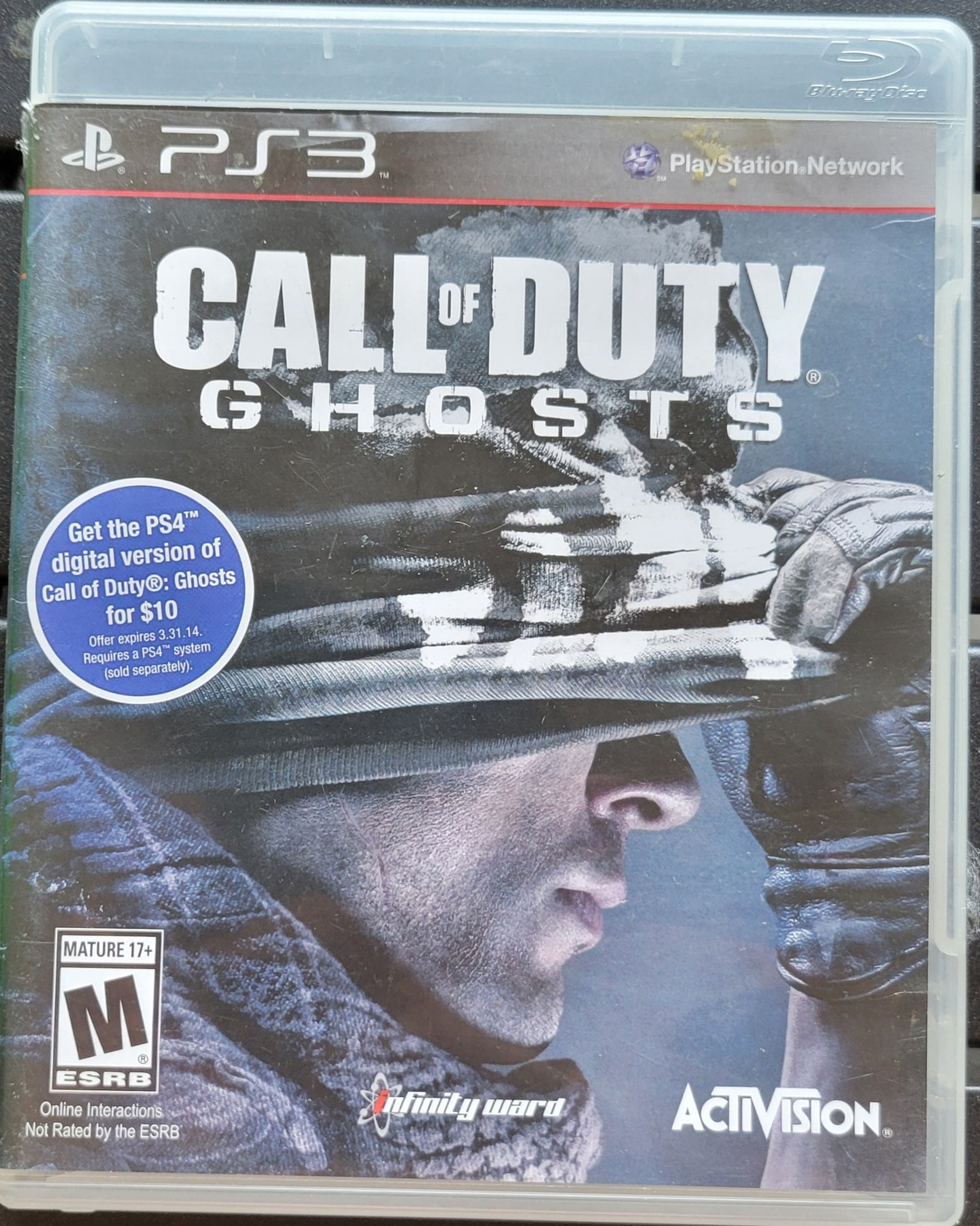 Call Of Duty GHOSTS - 2013 Sony PlayStation 3 PS3 Pre-Owned Great Shape Tested & Working