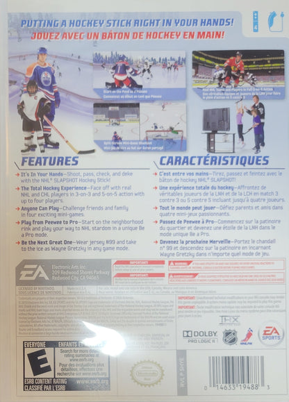 NHL Slapshot – Nintendo Wii CIB – Great Shape – Clean Disc