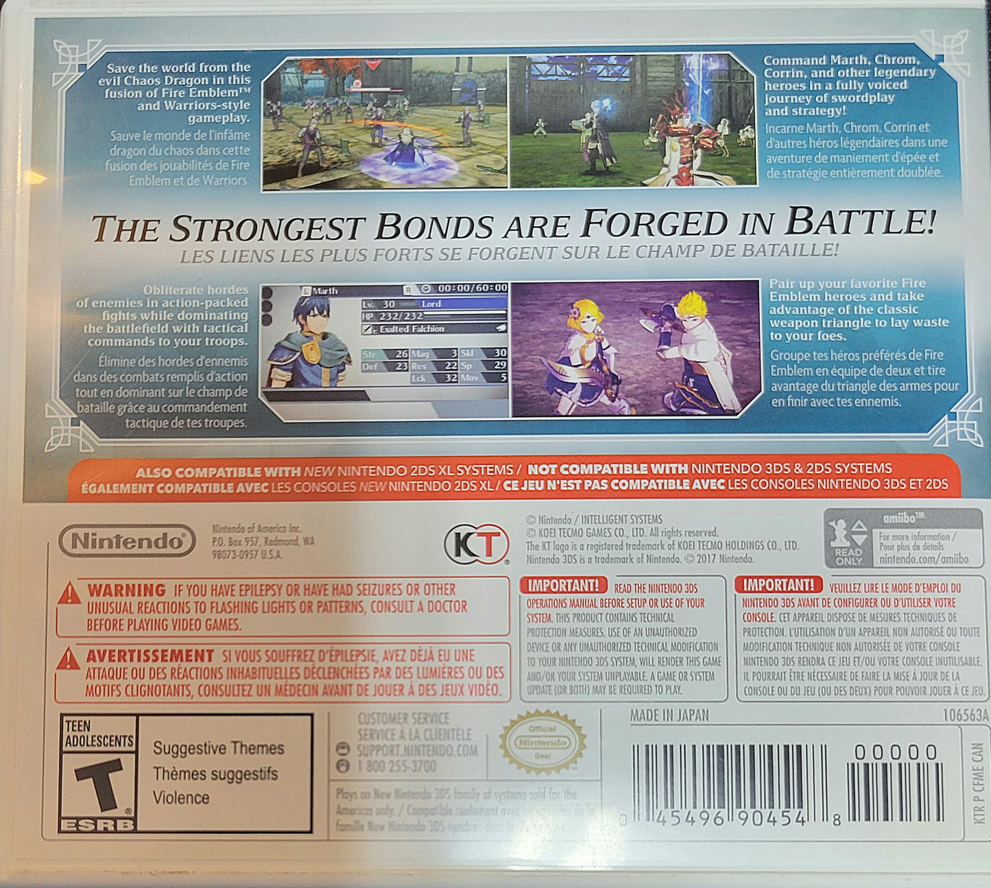 Fire Emblem: Warriors - Nintendo 3DS (2017) - Like New