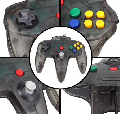 Nintendo 64 (N64) Wired Controller | Translucent Colors | Replacement Gamepad | Brand New