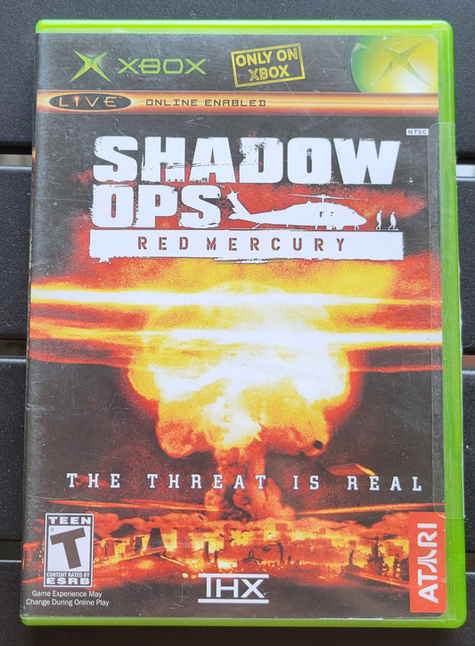 SHADOW OPS: Red Mercury "The Threat Is Real" Microsoft XBOX - CIB Pre-Owned Great Shape Tested & Working