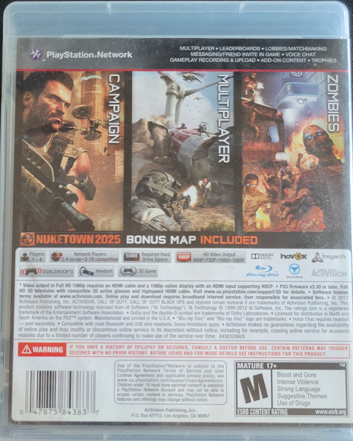Call of Duty: Black Ops II – Sony PlayStation 3 (PS3) | Pre-Owned, Tested & in Great Condition