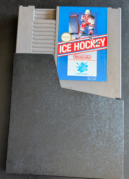Ice Hockey (1988) - Nintendo NES | Authentic | Cleaned & Tested + Protection Sleeve