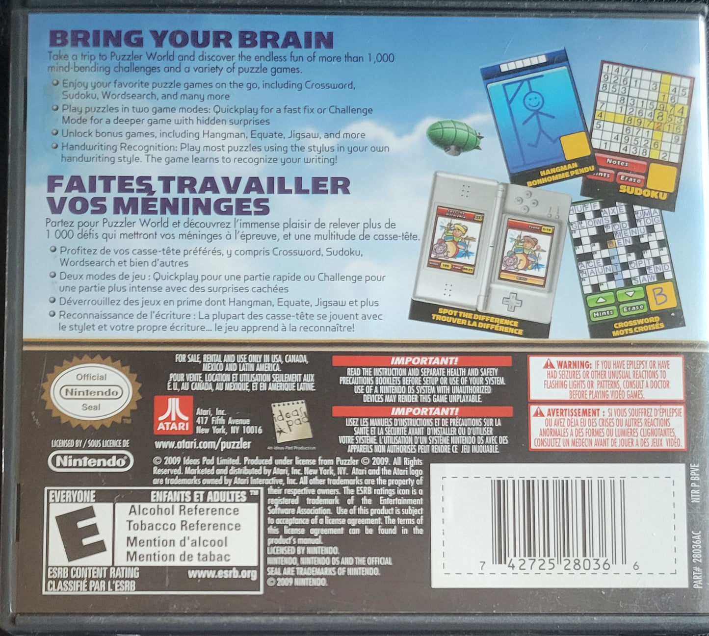 Puzzler World – Nintendo DS – Re-Sealed (2009)