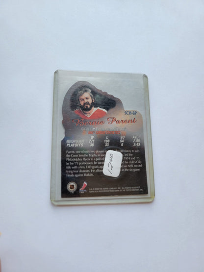 2000 Bernie Parent Topps Stanley Cup Playoff Heros Philadelphia Flyers SCH-BP Great Price On A Desirable Goalie Card Soft + Top Loader Incl