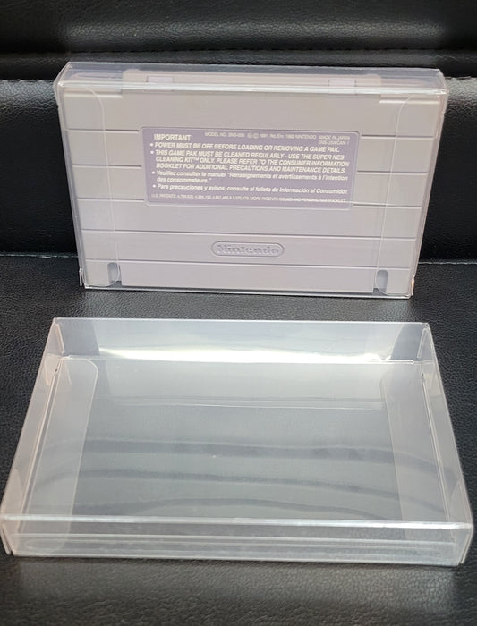 Authentic Super Mario World - SNES - (Super Nintendo Ent. System 1994) Cartridge + Protector