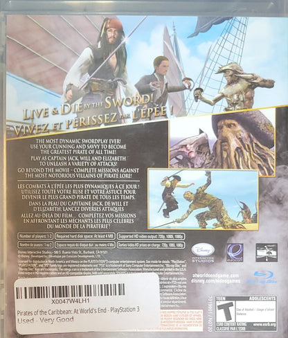 Pirates Of The Caribbean: At World's End 2013 – PS3 CIB – Pre-Owned – Re-Sealed