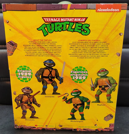 Giant Original 1989 Ninja Turtles Movie TMNT Teenage Movable Toys Mutant Action Figure Weapons + Pizza Included COWABUNGA DUDES!