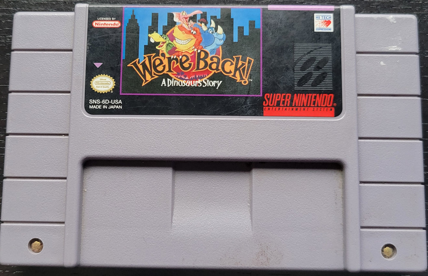 Were Back: A Dinosaur Story - Authentic SNES - 1994 Super Nintendo Ent. System NTSC Cartridge + Protector