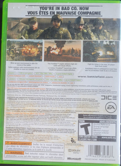 Battlefield: Bad Company 1 & 2 - Microsoft XBOX 360 - Pre-Owned Great Shape Tested & Working