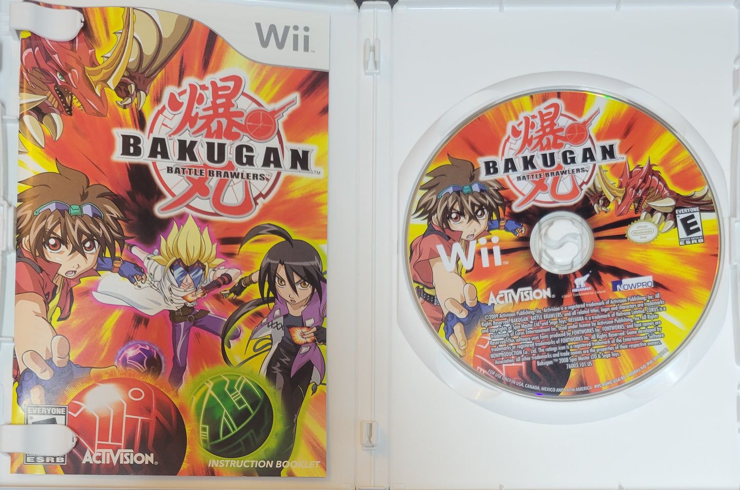 Bakugan Battle Brawlers – 2009 Nintendo Wii CIB – RE-SEALED + Clean Disc