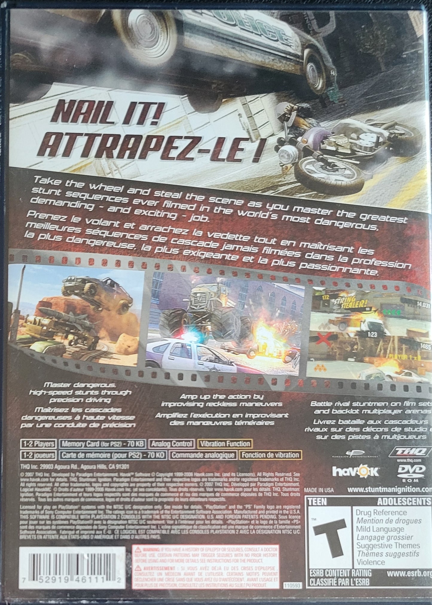 Stuntman Ignition – Sony PlayStation 2 PS2 (CIB) – Tested – Re-Sealed (2007)