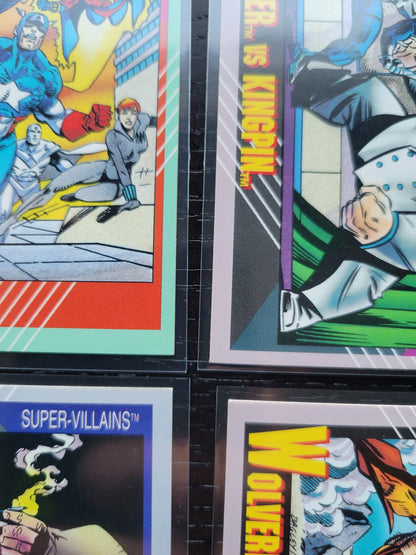 2ND EDITION Marvel Cards 1991 One & Only Extremely Rare Set Thing + VENOM Absolutely Mint Condition Worth Grading AUTHENTIC 10 Card Set