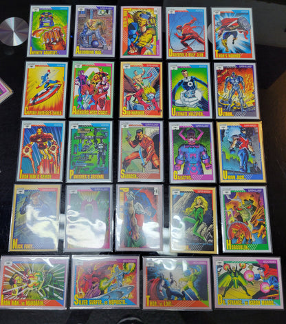 25 Ultra Mint 2nd EDITION / APPEARANCE Marvel Super Heros Ever On Cards - 1991 Original & Authentic Masterpiece Set Must See For Comic Fans!