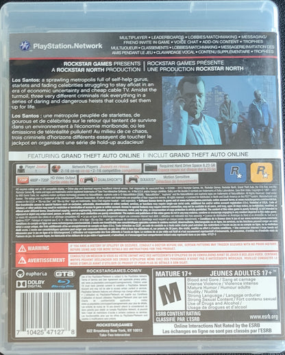 Grand Theft Auto V – Sony PlayStation 3 (PS3) | Pre-Owned, Tested & in Great Condition