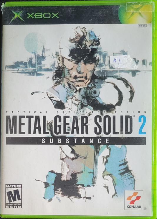 Metal Gear Solid 2: Substance - (CIB) OG Microsoft XBOX  Pre-Owned Great Shape Tested & Working CLEAN DISC