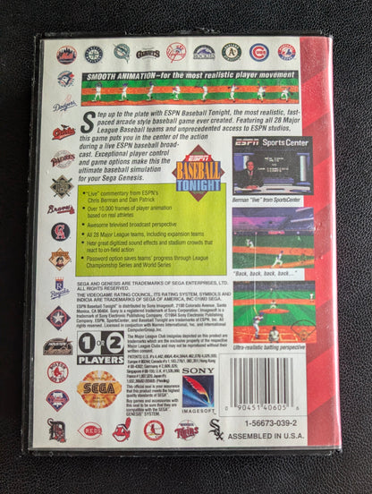 ESPN Baseball Tonight - Boxed (Sega Genesis) | 1994 | Sports / Baseball