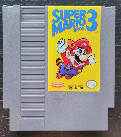 Super Mario Bros 3 - Authentic NES (Nintendo Entertainment System 1983) 72 Pin 8 Bit Video Game Cartridge