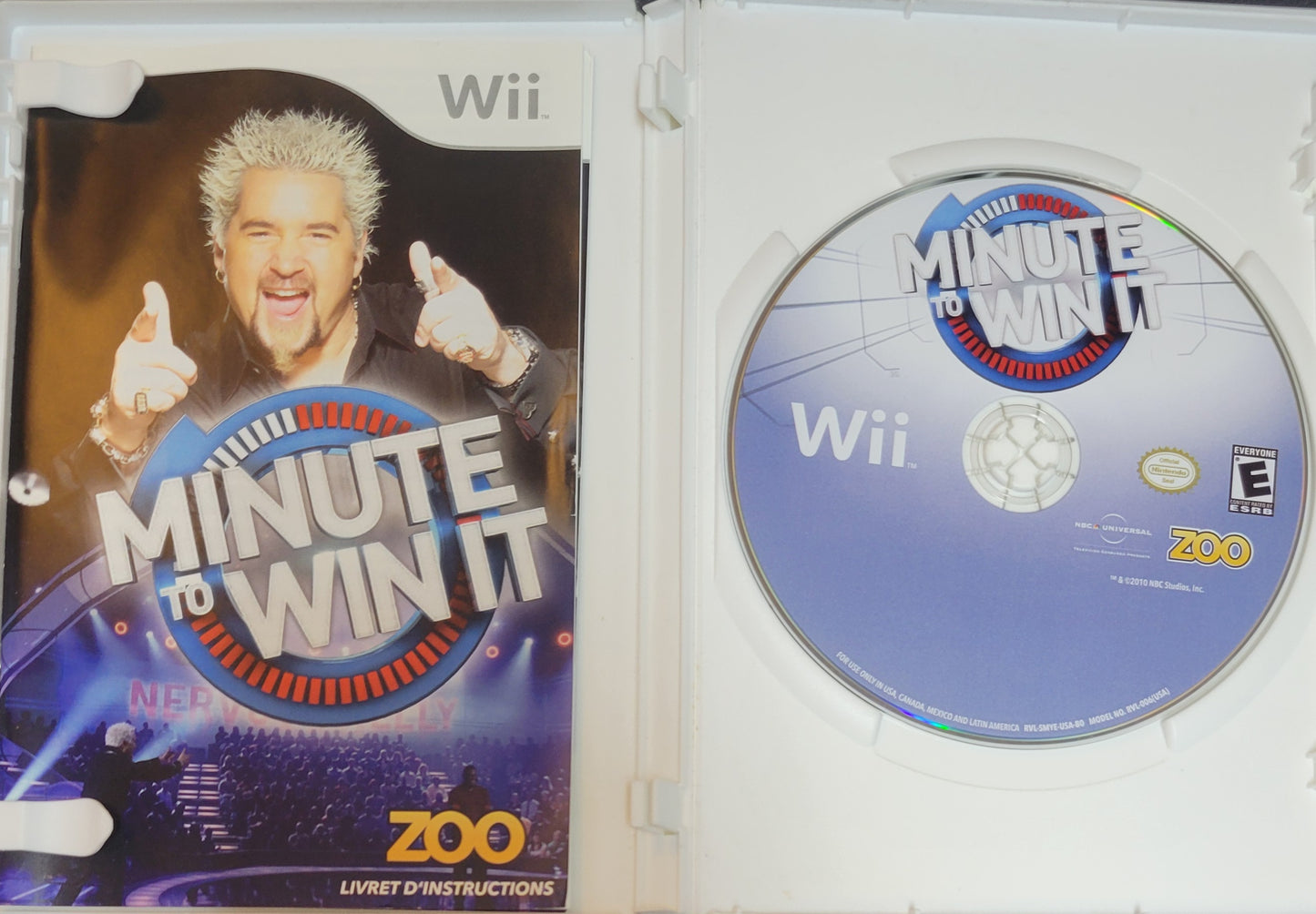Minute To Win It – 2010 Nintendo Wii CIB – RE-SEALED + Clean Disc