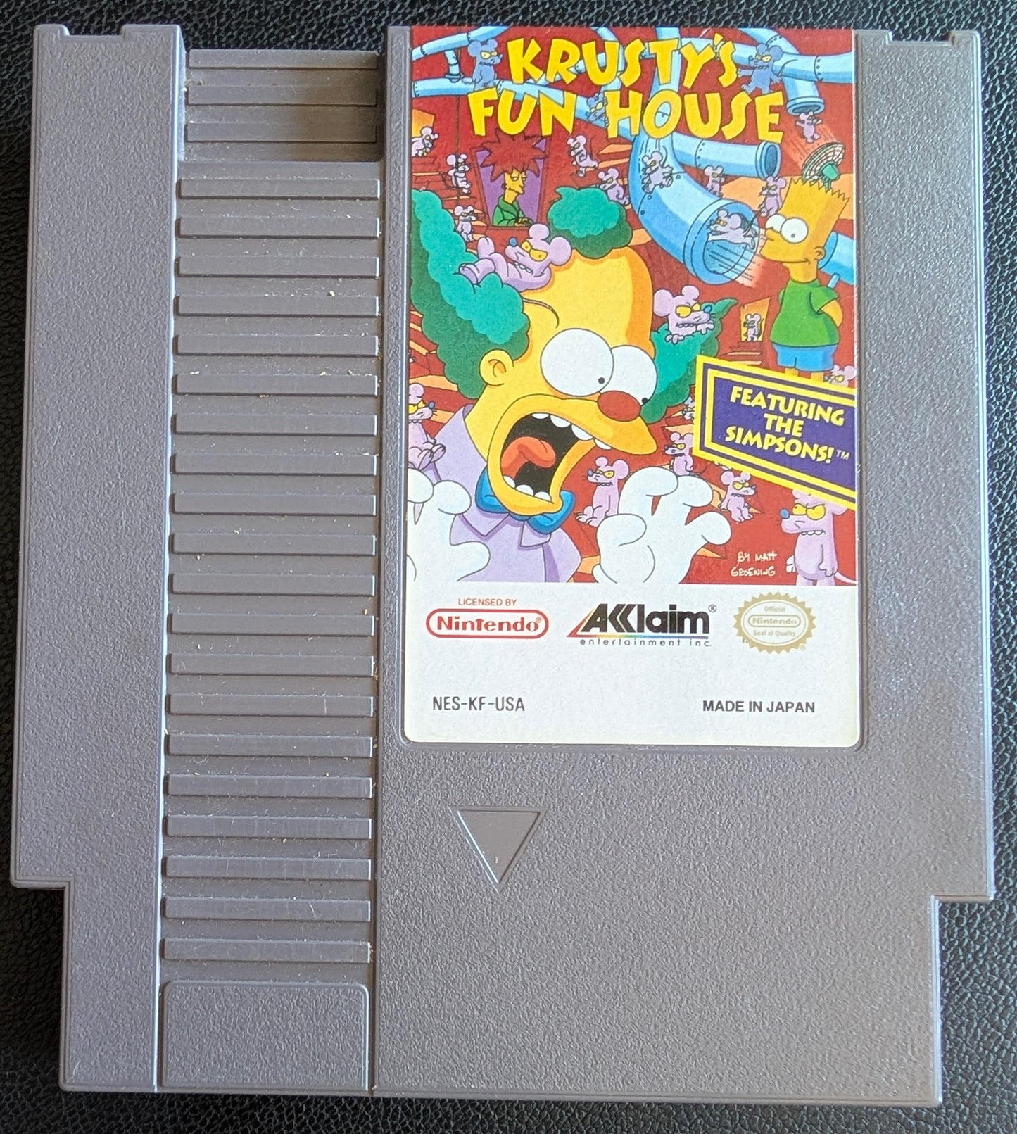Krusty's Fun House (1992) - Nintendo NES | Authentic | Cleaned & Tested + Protection Sleeve