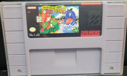 CIB SMW 2: YOSHI'S ISLAND SNES RARE Video Store Box!!! (Super Nintendo Entertainment System) Classic Arcade Game Great Original Condition Immaculate