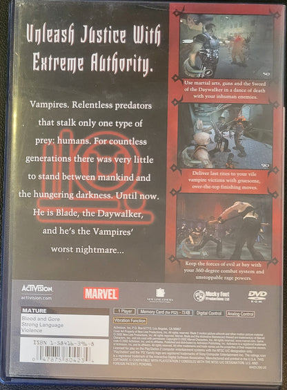 Blade II – Sony PlayStation 2 PS2 CIB – Clean Disc – Great Shape – Re-Sealed