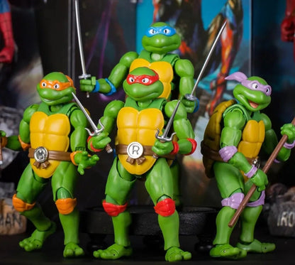 SHF Series Teenage Mutant Ninja Turtles Action Figure Based On 1990 TMNT Film Pvc Accessories Included Box Set 4 To Choose COWABUNGA Dudes!