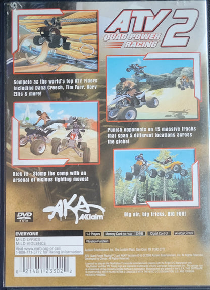 ATV 2 Quad Power Racing – Sony PlayStation 2 PS2 (CIB) – Tested – Re-Sealed (2003)