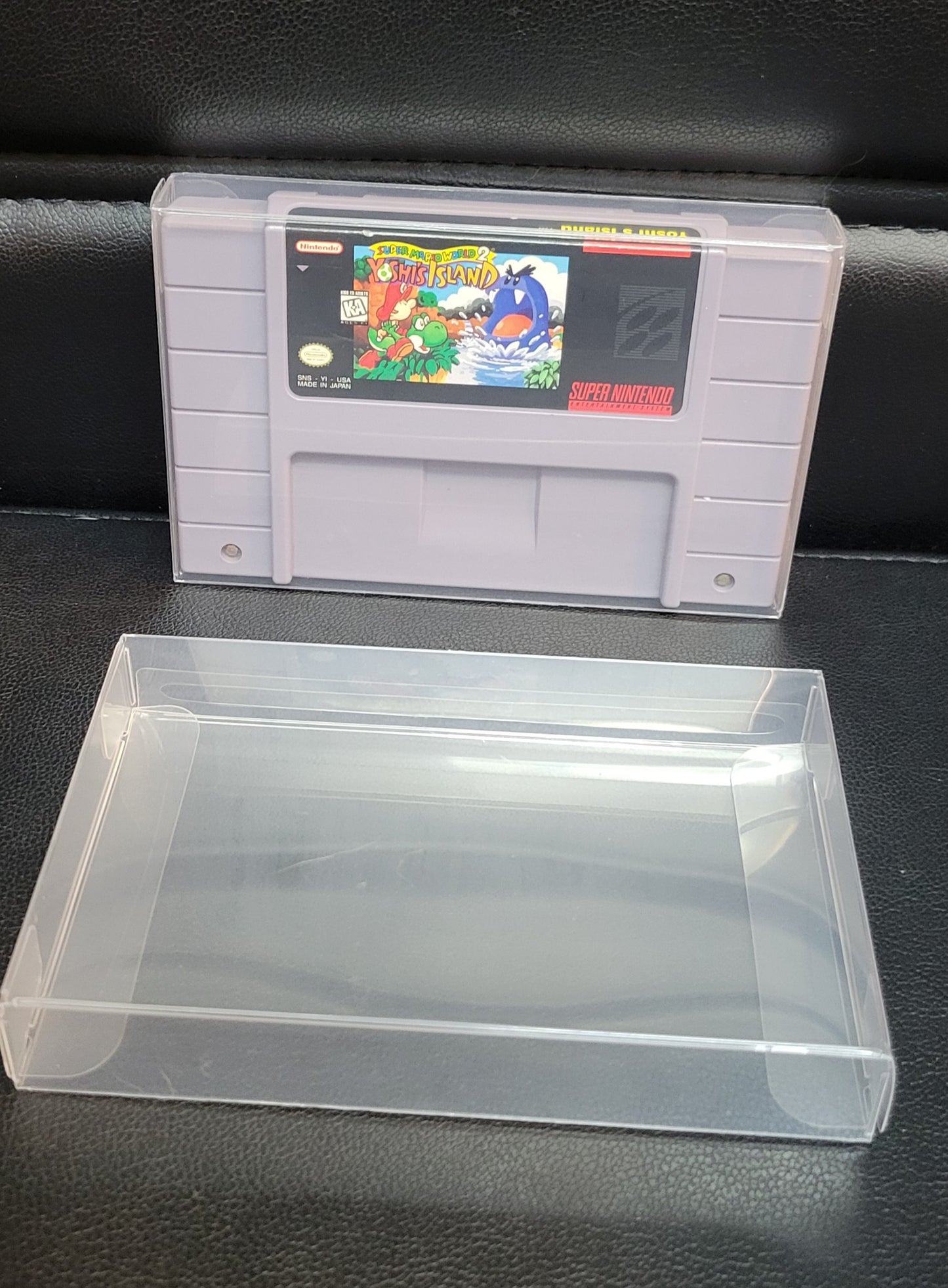 SMW 2: YOSHI'S ISLAND SNES Authentic Cartridge (Super Nintendo Entertainment System) Classic Arcade Game Great Original Condition Immaculate + Protector