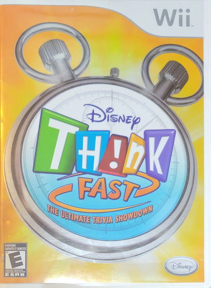 Disney Think Fast! – Nintendo Wii CIB – Re-Sealed – Clean Disc