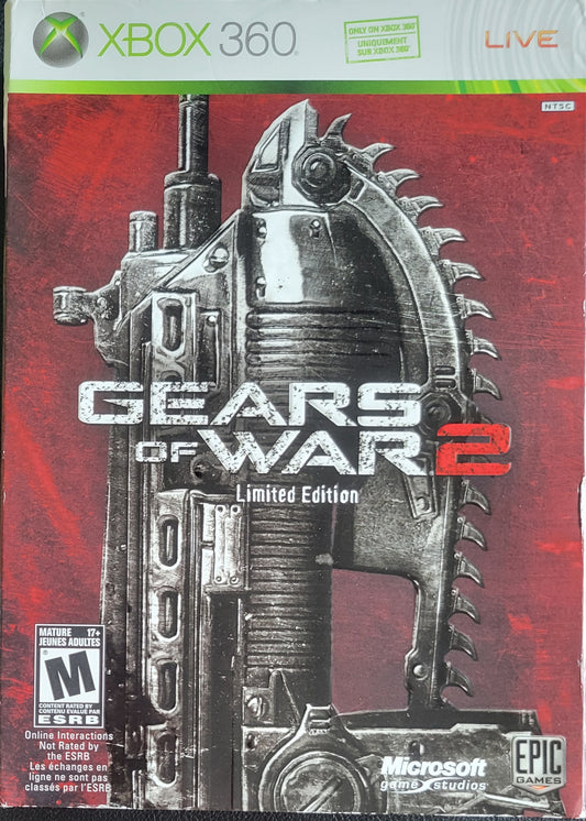 Gears Of War 2: Limited Edition - (CIB) - Microsoft XBOX 360 - Pre-Owned Like New CLEAN DISC