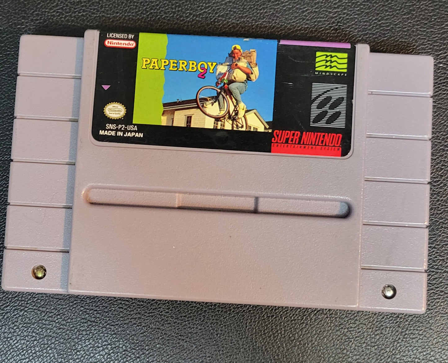 Authentic 1991 PAPERBOY 2 SNES Cartridge (Super Nintendo Ent. System) CIB Complete In Box + Instructions Immaculate Condition Original Owner