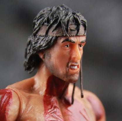 RAMBO 1st Blood 7" Ultra Detail Action Figure Accessory + BATTLE DAMAGED Edition