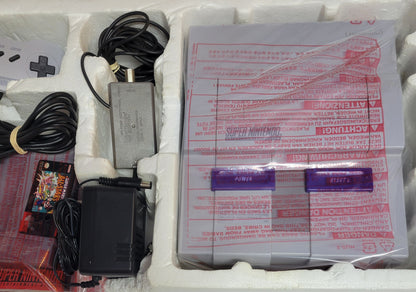 Super Nintendo Entertainment System ALL STARS EDITION Console – Complete in Box FACTORY PLASTIC | Super Mario All-Stars + 1 Controller + Hookups | Immaculate Condition