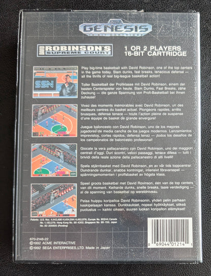 David Robinson's Supreme Court - CIB (Sega Genesis) | 1993 | Sports / Basketball